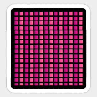 SQUARES PATTERN,  SQUARE STANDARD Sticker